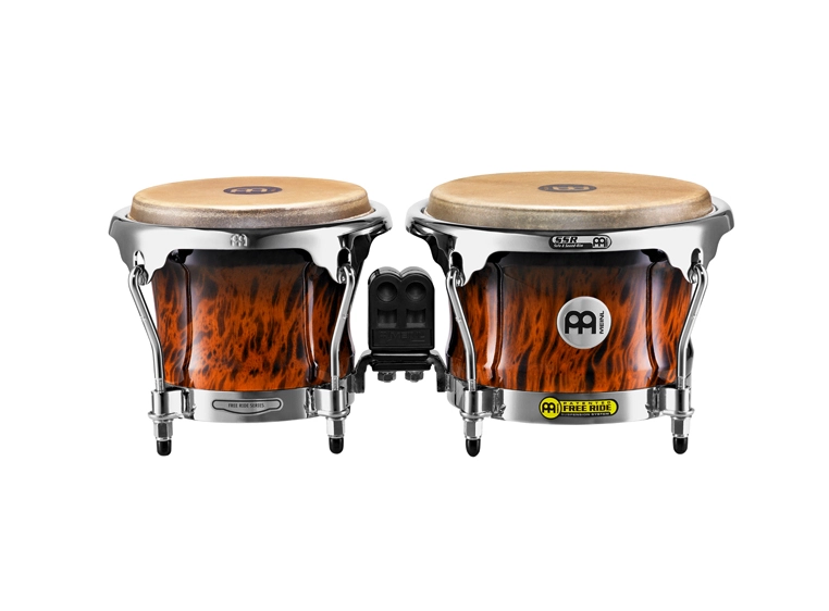 Meinl FWB-400-BB FreeRide Wood Bongo 7"+8,5", Brown Burl (M) 